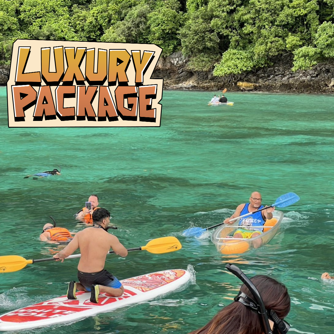 LUXURY PACKAGE - SINGLE                🛥Phi Phi Island Day Tour

⭐️⭐️⭐️⭐️⭐️ 5 Star Tour