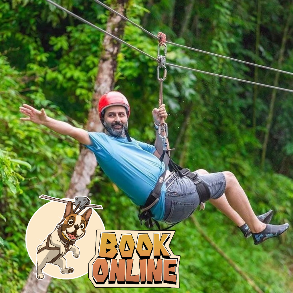 🪖ATV RIDE 30MIN + RAFTING 5.5km + FLYING FOX 200m + MONKEY CAVE + jungle walk to WATERFALL